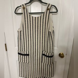 Zara tweed pinafore dress